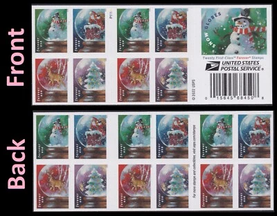 US 5816-5819 5819b Snow Globes F booklet 20 MNH 2023 - Image 1 of 3