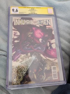 Inhumans Vs X-Men #6 Cgc 9.6 Signed By Simone Bianchi 1:50 Ratio - Imagen 1 de 4