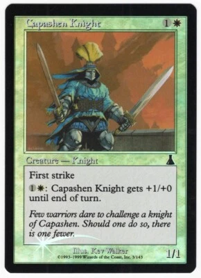 Capashen Knight 1999 Urza's Destiny FOIL White Common Creature MTG NM AZ1 - Image 1 of 2