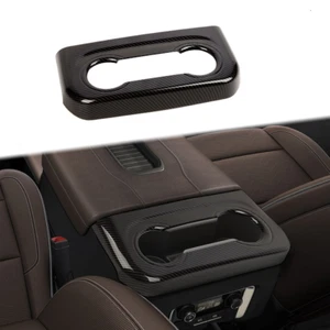 Carbon Fiber Rear Cup Holder Panel Cover Inner Trim For Suburban 20+/YUKON 21+ - Picture 1 of 11