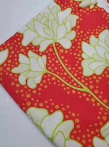 Heather Bailey Fabric Pop Garden Red Peony Dots Sew Quilt Cotton OOP ONE YARD - Picture 1 of 1