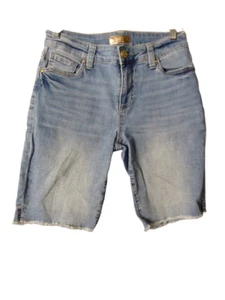 Kut From The Kloth Natalie Bermuda Jean Shorts Women Size 2 Light Wash KB1322MA3 - Picture 1 of 8