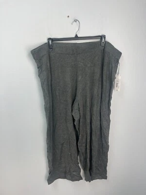 Liz Claiborne Heather Gray Wide Leg Pull On Sweater Pants Women's Size 3X - Image 1 of 4