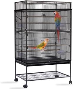 Daoeny Bird Cage Seed Catcher, Large Bird Cage Cover, Adjustable Soft Airy Nylon - Picture 1 of 12