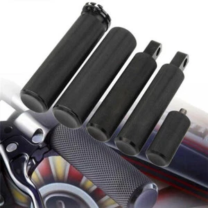 Black Knurled Foot Peg Shifter Peg Hand Grip For Harley for Dyna for Softail AS - Bild 1 von 13