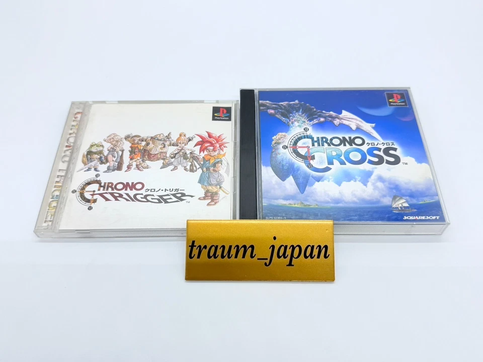 PS1 Chrono Trigger Chrono Cross Playstation1 complete set Japan Ver. Tested - Image 1 of 4