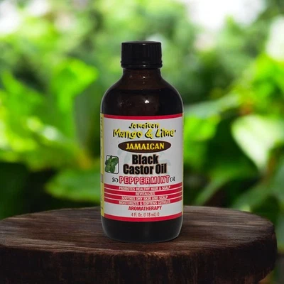 Aceite de ricino negro de mango y lima jamaicano menta cabello piel uñas aromaterapia... Foto 1 de 4