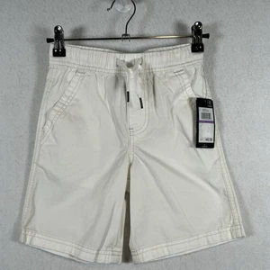 Tommy Hilfiger Boys Fresh White Drawstring Shorts Size 6 NWT 100% Cotton - Picture 1 of 8