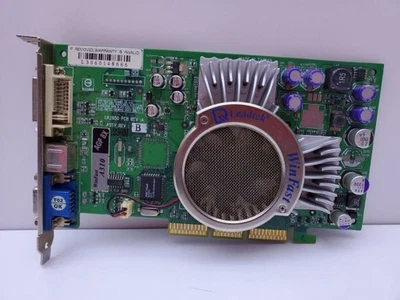 Leadtek a310 nvidia fx5600 256mb agp 8x winfast lr2950 pcb rev :a  dvi vga - Image 1 of 4