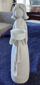 HARZ ENGEL KERZENHALTER für Teelichter ARTISTS CLUB 11 1/2" bemaltfertig - Bild 1 von 6