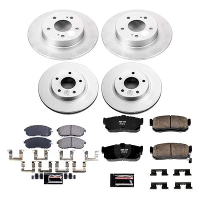 For Infiniti I30 00 PowerStop Z23 Evolution Geomet Plain Front & Rear Brake Kit Foto 1 de 4