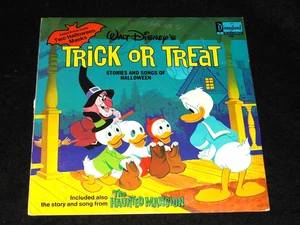 WALT DISNEY HALLOWEEN LP RARITY 1974 w The Haunted Mansion TRICK OR TREAT w Slev - Picture 1 of 4