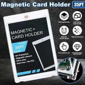 1-50X Fundas Magnéticas para Tarjetas Intercambio Estuche Rígido Acrílico Soporte Béisbol - Imagen 1 de 21