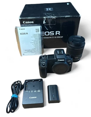 Canon EOS R Kit RF 24-105mm IS STM Vollformat Kamera 30MP Shutter 6.000 MwSt - Bild 1 von 4
