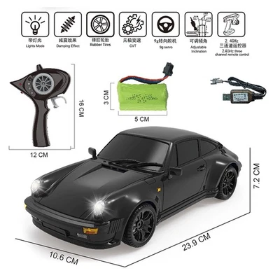LDRC A98 1/18 RC Drift Car Racing Vehicles Metal Shell RTR 9G Servo USB Charge - Image 1 of 2