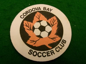 Parche de lona de club de fútbol Cordova Bay de 3,5" de diámetro - Imagen 1 de 2
