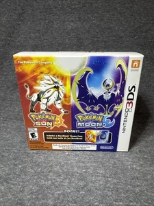 Pokémon Sonne/Pokémon Mond Doppelpack Steelbook Edition Nintendo 3DS Neu Sealed - Bild 1 von 6