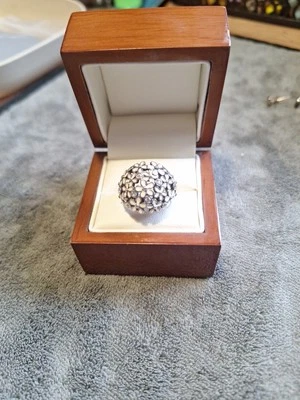 Pandora Darling Daisy Bouquet Sterling Silver Ring Size M ( Box Not Included) - Image 1 of 4