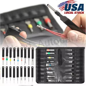 Car Terminal Removal Tools Wire Plug Connector Extractor Puller Release Pin Kit - Foto 1 di 13
