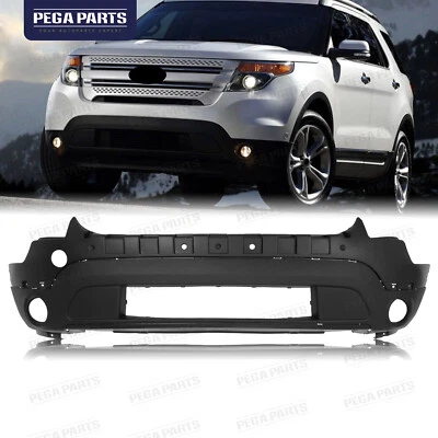 Front Lower Bumper Cover For 2011-2015 Ford Explorer Textured Black Foto 1 de 4