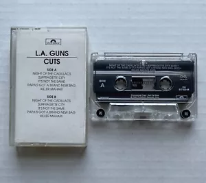 L.A. GUNS Cuts 1992 US Polydor ADVANCE PROMO CASSETTE EP Sunset Strip Rock GNR - Picture 1 of 3