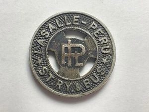 LaSalle-Peru ST. RY. & Bus Good for One Fare Trolley Transit Token 16mm Illinois - Picture 1 of 2