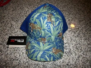 ADULT L/XL BLUE/GREEN LEOPARD/JUNGLE RLX RALPH LAUREN HAT - NWT - Picture 1 of 2