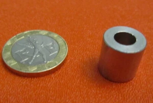 Stainless Steel Spacer, No 1/4" Screw, .500" OD x .252" ID x .437" Length, 3 pcs - Picture 1 of 11