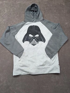 Star Wars LucasFilm Kids Size Small Darth Vader Mask Hoodie Sweatshirt Gray - Picture 1 of 10