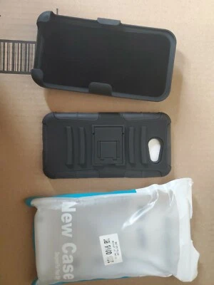 Funda delgada delgada de carbono de doble capa para teléfono Samsung Galaxy J3 2017 Foto 1 de 4