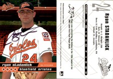 Ryan Stadanlick Signed 2005 Grandstand Bluefield Orioles #15 Card Auto