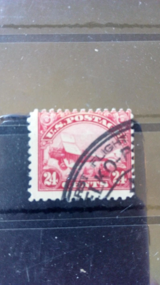 US #C6, VF, Biplane Airmail 24c with "First Flight" postmark!! - Image 1 of 1