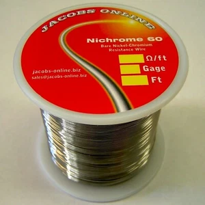 Nichrome 60 resistance wire, 22 AWG (gauge), 1 lb (aprox. 547 ft) - Picture 1 of 1