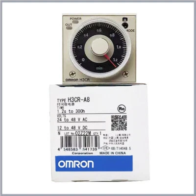 new H3CR-A8 H3CR-A8E AC24-48V AC100-240V DC100-125V PLC OMRON Solid-state Timer - Image 1 of 4