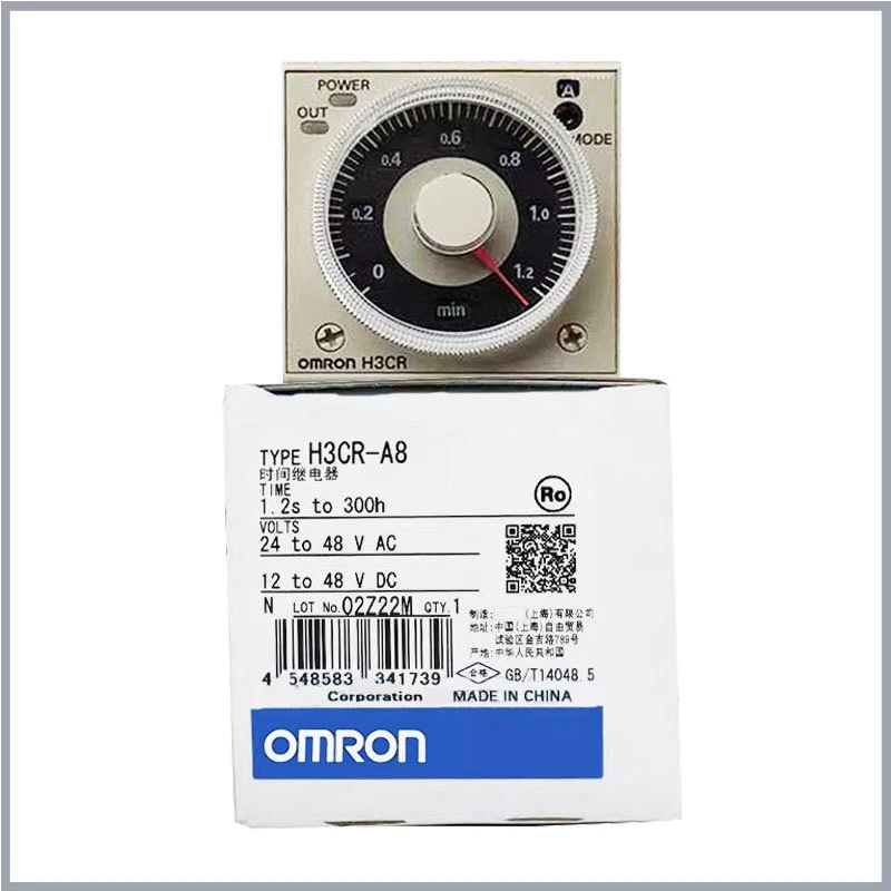 new H3CR-A8 H3CR-A8E AC24-48V AC100-240V DC100-125V  OMRON Solid-state Timer - Image 1 of 4