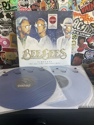 BEE GEES Timeless The All-Time Greatest Hits 2LP VG++  CLEAR/BLUE VINYL - Image 1 of 2
