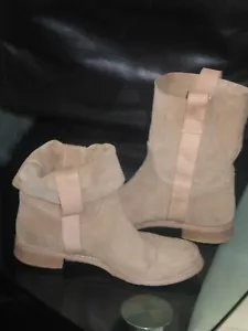 LAVORAZIONE ARTIGIANA Boots Gr. 41 FESTIVAL BOHO Stiefel ECHTLEDER BEIGE 👍 - Bild 1 von 11