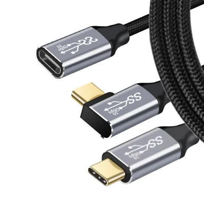 USB 3.1 Type-C TO USB C 5A 100W Fast Charging Quick charger extend Cable 10Gbps - Image 1 of 4