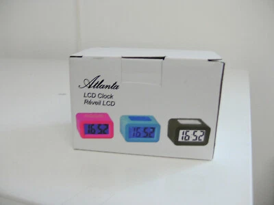 Atlanta 1971/4 Wecker Quarz digital grau Digitalwecker mit Licht Snooze - Bild 1 von 3