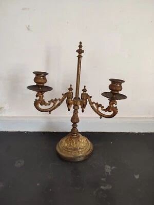 Chandelier en bronze doré signé L. Pinet - Photo 1/4
