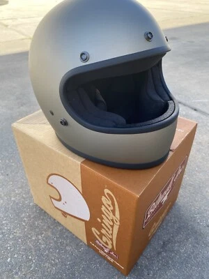 Casco completo Biltwell Gringo para motocicleta calle plano titanio gris mate S Foto 1 de 4