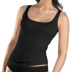 Hanro Baumwolle nahtlos Rundhals U-Ausschnitt Trägershirt Tanktop - Damen - Bild 1 von 5