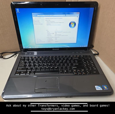 Portátil Lenovo G550 Win 7 Home Premium Intel Core Duo T5800 2 GHz 3 GB RAM 480 GB HD. Foto 1 de 2