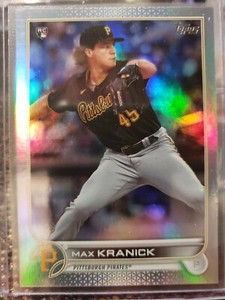 2022 Topps Series 1 #325 Max Kranick Silver Foil Rookie RC Pittsburgh Pirates