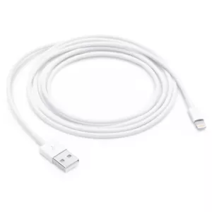 Original APPLE iPhone USB to Lightning Charger Cable 2m, Reversible, White MD819 - Picture 1 of 4