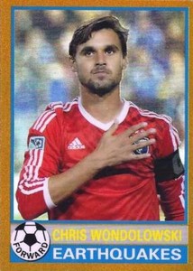 2014 Topps Chrome MLS 1976-77 Topps Footballers Minis Gold Parallel #'d to /50