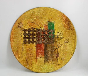 Vintage Portugal Art Pottery Wall Plate by Franca Filho FREE USA SHIPPING! - Picture 1 of 10
