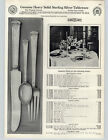 1932 PAPER AD Sterling Silver Silverware Pattern Trianon Theseum Coffee Set