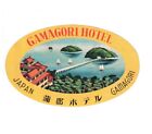 1940s-50s Gamagori Hotel Japan Luggage Sticker/Label Un-Used