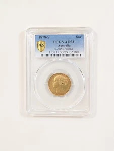 1878-S Australien Gold Sovereign PCGS AU53 | S-3855 Shield 🛡️ - Bild 1 von 6